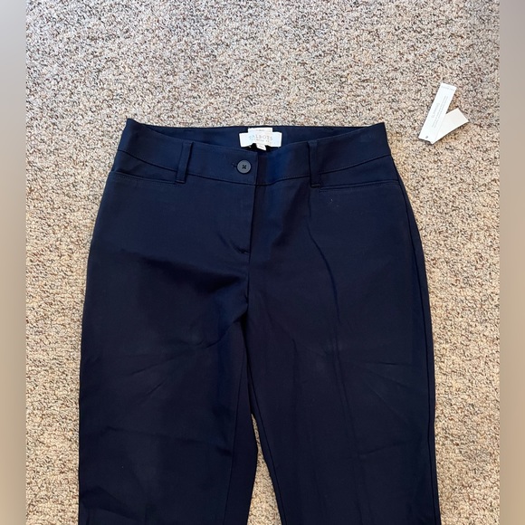 Talbots Slimming Navy Blue Pants NWT Size 4 Petite - Picture 3 of 10